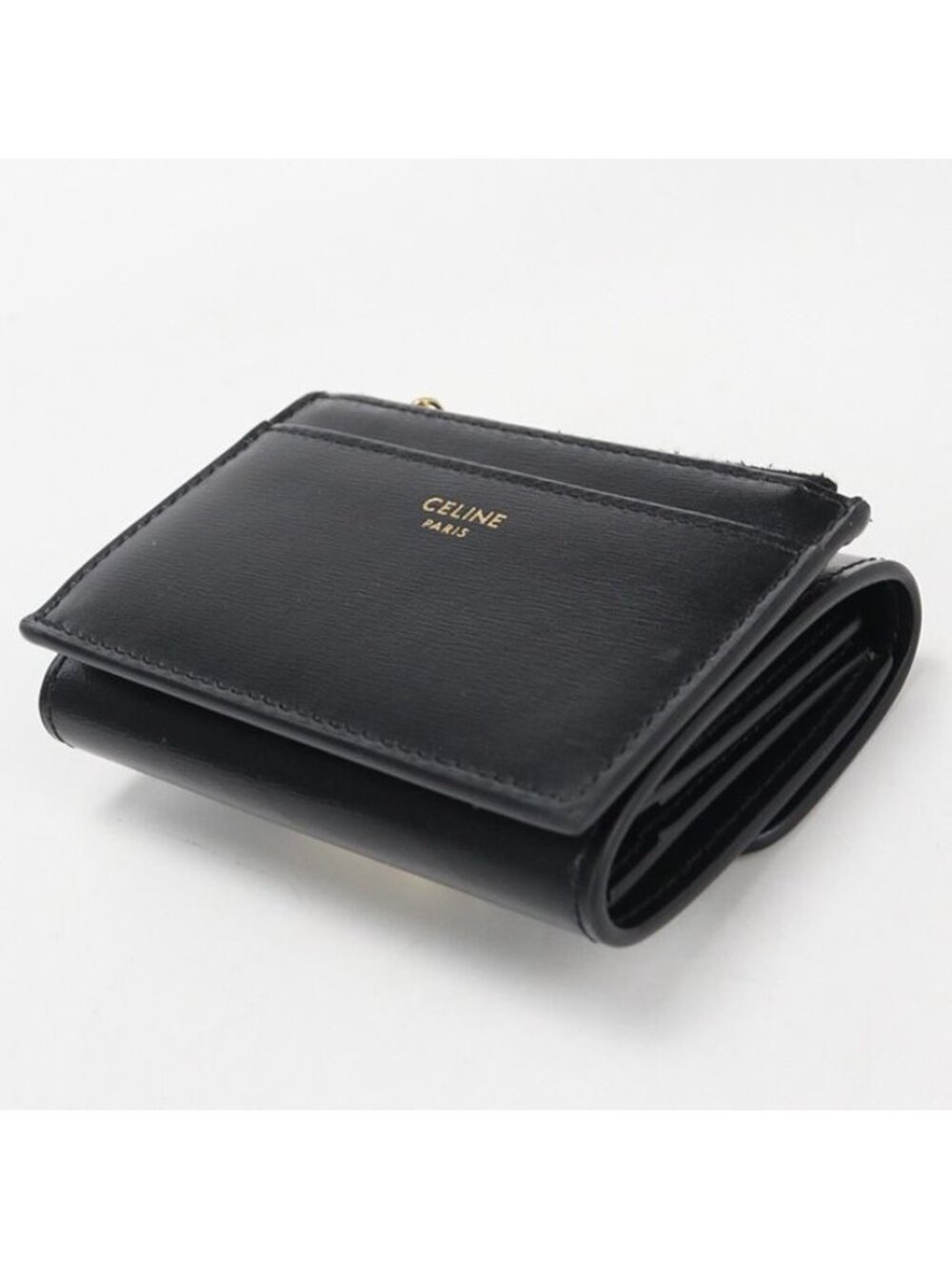 Celine Compact Wallet Triomphe Trifold Leather - Picture 2 of 9